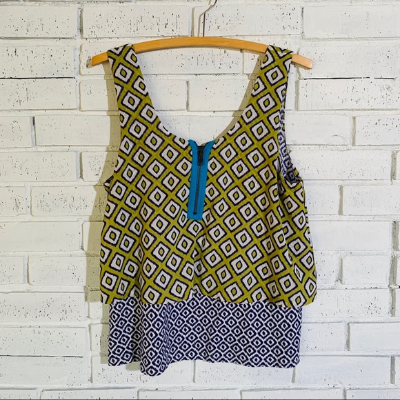 Anthropologie Meadow Rue Throughway Ikat Top - Picture 4 of 9